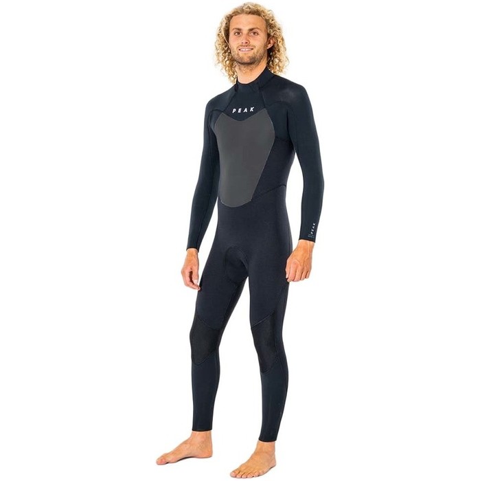 2023 Peak Mens Energy 4/3mm GBS Back Zip Wetsuit P3741M - Black